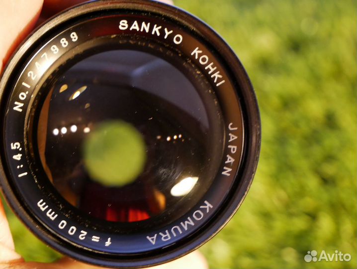 Sankyo kohki komura 200mm F4,5 хвост MD съемный