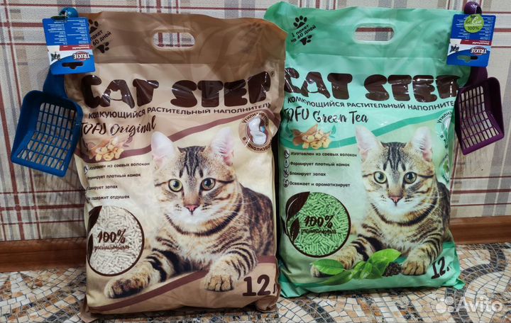 Наполнитель для кошачьего туалета CAT step тофу