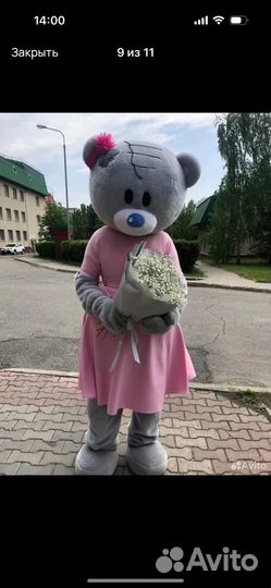 Ростовая Кукла Мишка Тедди и Зайка