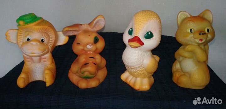 Винтаж. Игрушки резиновые. СССР