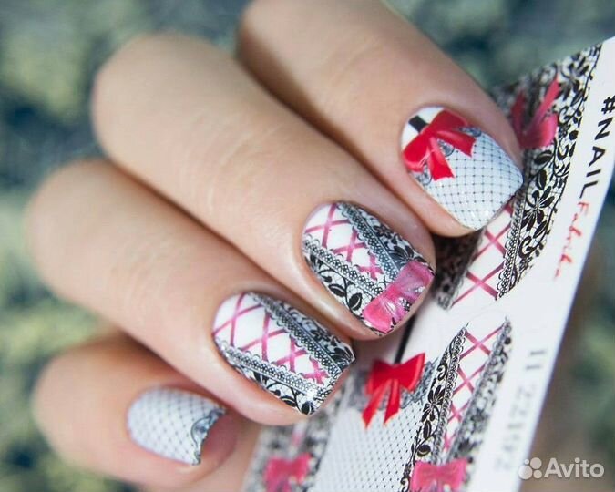 Слайдеры для дизайна ногтей пакетом