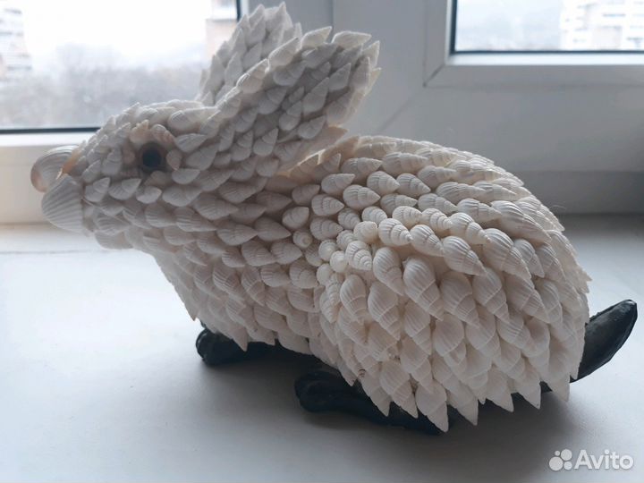 Кролик из ракушек.Символ 2023 года