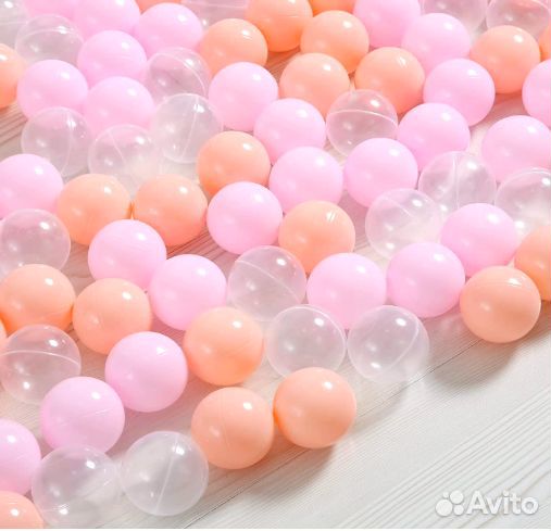 Комплектация 300 шариков в нежных цветах