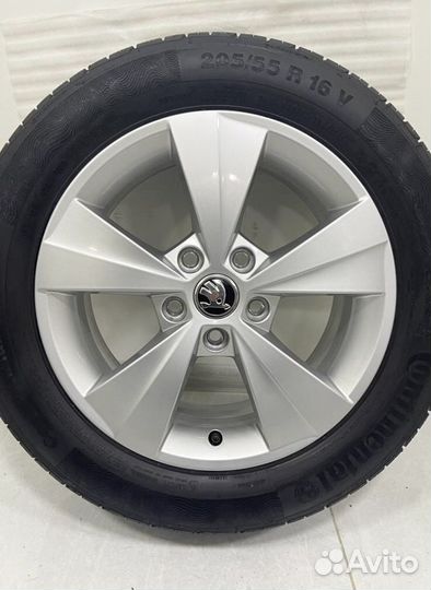 Новые Skoda Octavia A7, Michelin 205/55 R16