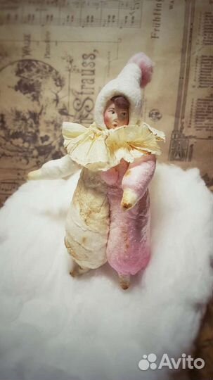 Ватные елочные игрушки