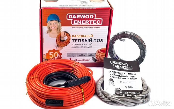 Двухжильный кабельный тёплый пол daewoo enertec