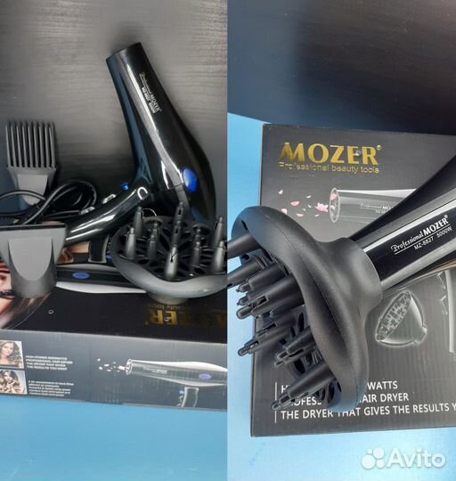 Профессиональный фен для волос Mozer Pro +Насадки