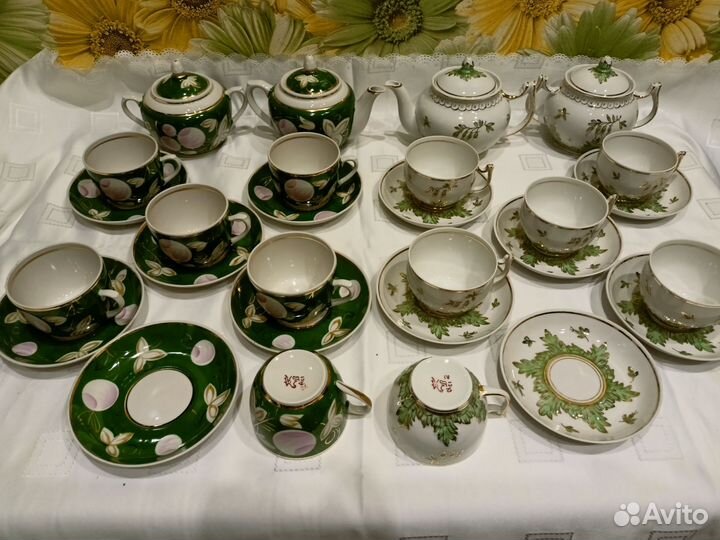 Сервизы разные кофейные,чайные,столовые ГДР