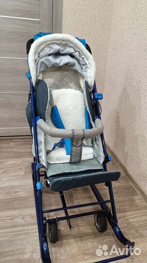 Санки-коляска nika 7-2Б