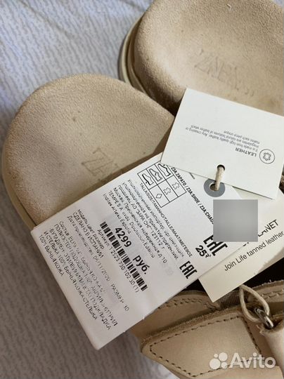 Zara сандалии мюли туфли на девочку
