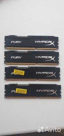 Оперативная память Kingston Hyperx Fury hx316c10fb