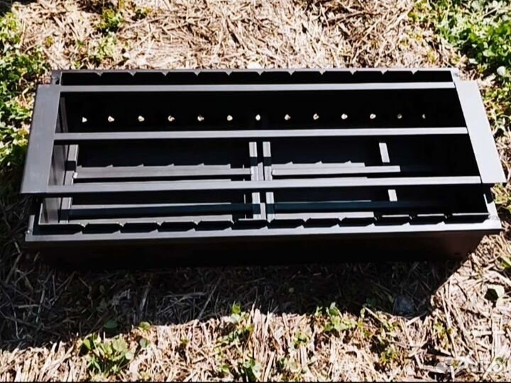 Мангал разборн. полками, дровницей и подказанником