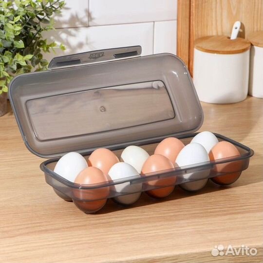 Контейнер для яиц на 10 шт, цвет микс