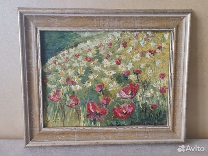 Картина маслом на холсте цветы