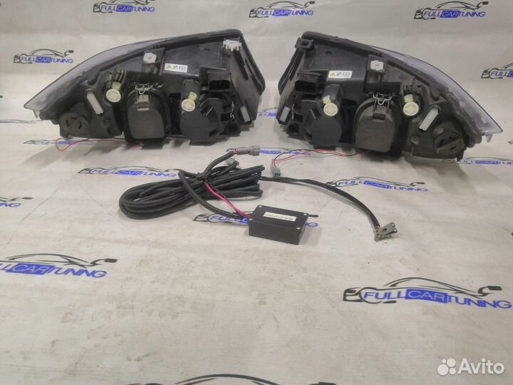 BMW E90 05-09 с галогена на LED angel eyes