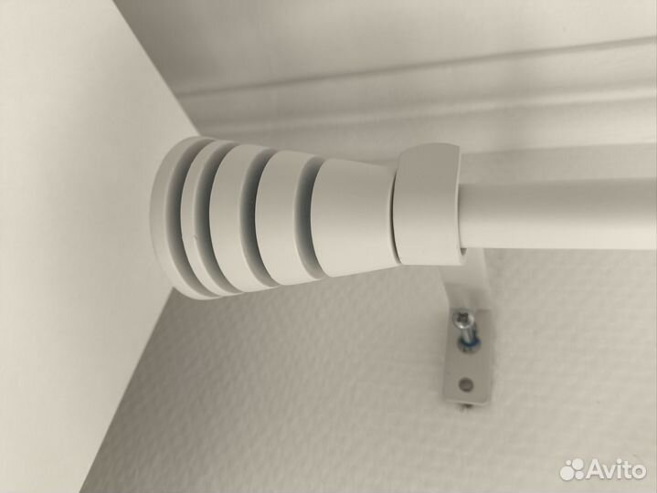 Карниз настенный один ряд, 160-300, белый