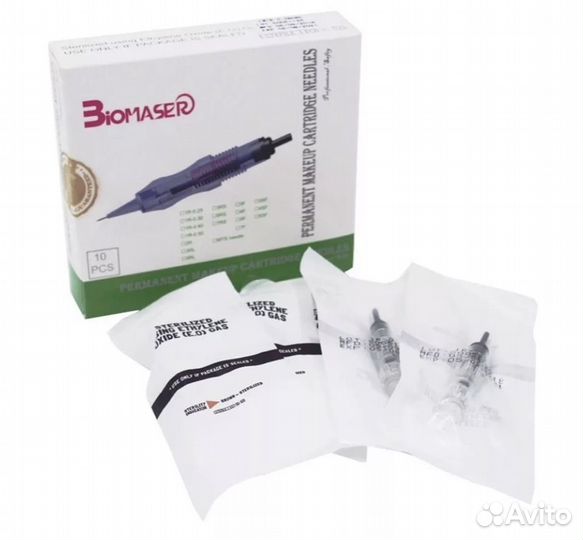 Картриджи для татуажа Biomaser P300 винтовые 1R