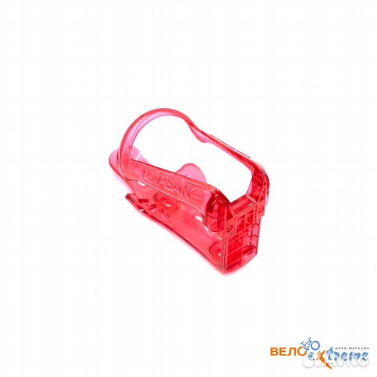 Topeak mono cage CX, clear RED color флягодержател