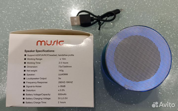 Мини блютуз колонка