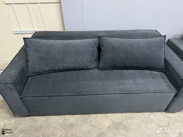 Диван прямой, раскладной в стиле Лофт