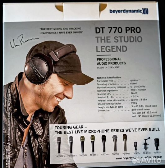 Наушники накладные Beyerdynamic DT 770 PRO 250 ohm