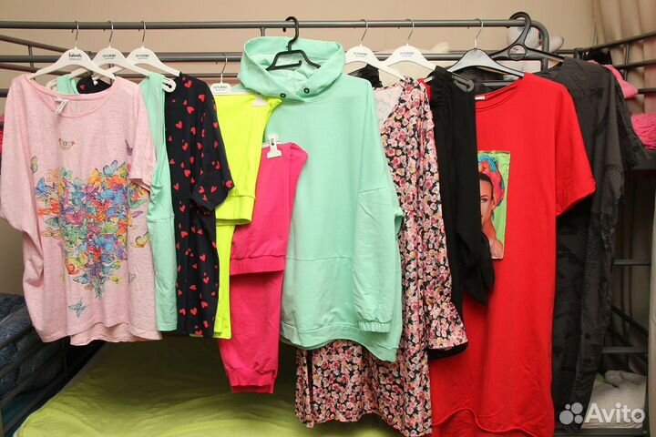 Туника, платье, худи, футболки пакетом 58 60