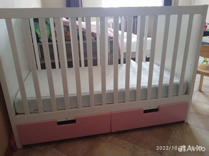 Детская кровать IKEA с матрасом