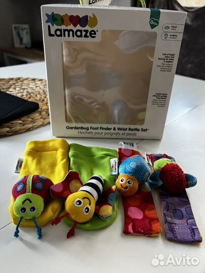 Погремушки носочки браслеты Lamaze