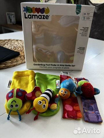 Погремушки носочки браслеты Lamaze