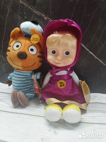 Мягкие игрушки 3 кота