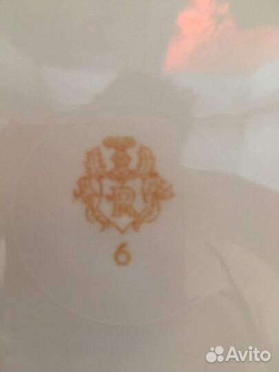 Тарелка гдр роза 5 штук