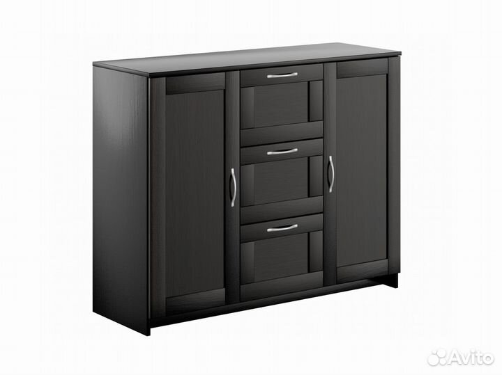 Сириус тумба 2 двери и 3 ящика 117х95 Дуб Венге