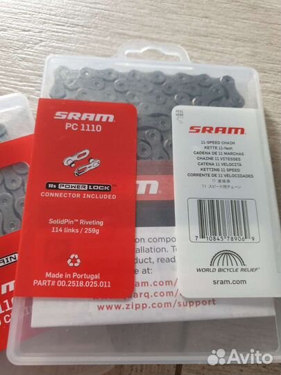 Цепь на 11 скоростей, Sram pc-1110 звеньев 114