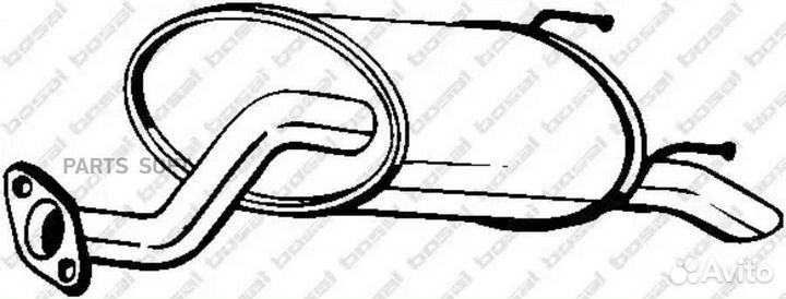 Bosal 163395 Глушитель honda jazz 1.2/1.4 01-08