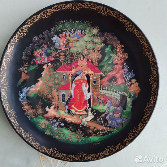 Настенные тарелки Палех СССР 1988.1989 гг