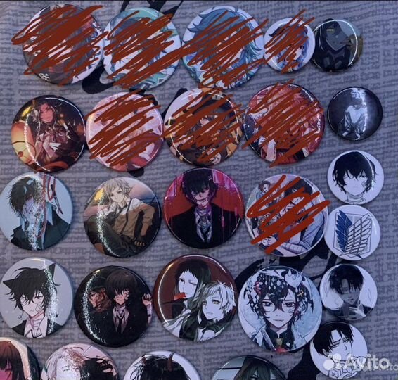 Аниме значки геншин