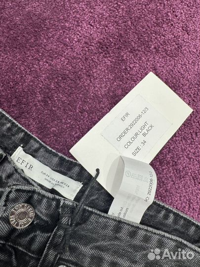 Джинсы efir washed gray