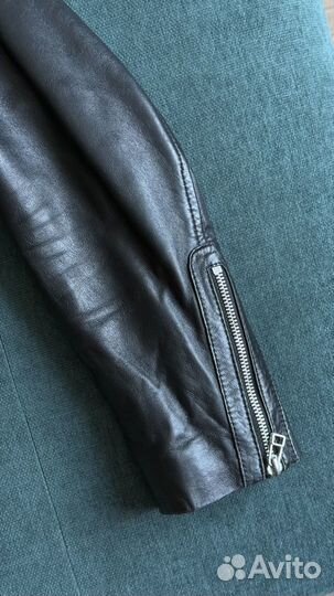 Кожаная куртка косуха женская