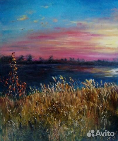 Летние закаты. 40х50, 70х50