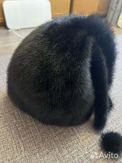 Шапка ушанка норковая женская