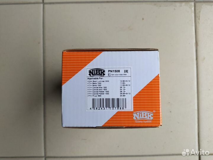 Колодки тормозные NiBK перед., зад. Тойота Probox