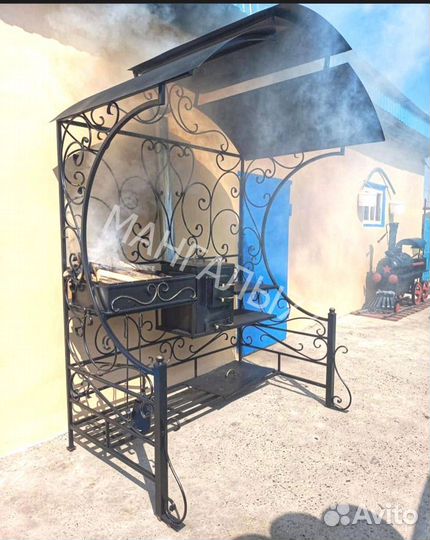 Мангал в стиле лофт