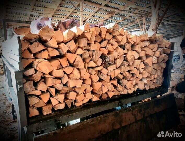 Дрова ровные с берестой