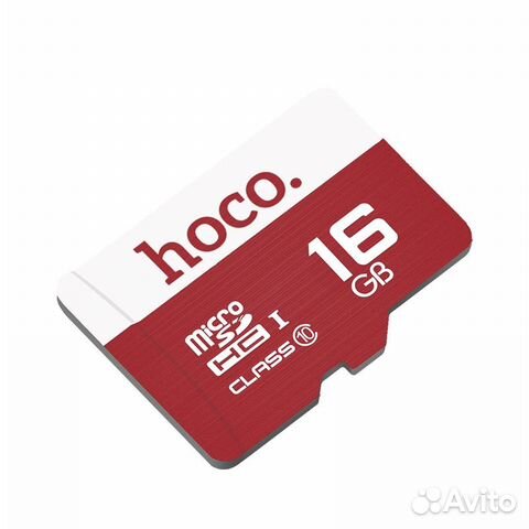 Карта памяти 16GB Micro-SD Hoco Class 10 Red