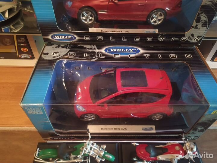 1:18 модели Мерсы, мото и другие