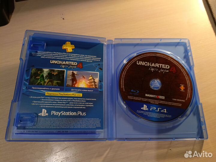 Uncharted 4 путь вора ps4 диск