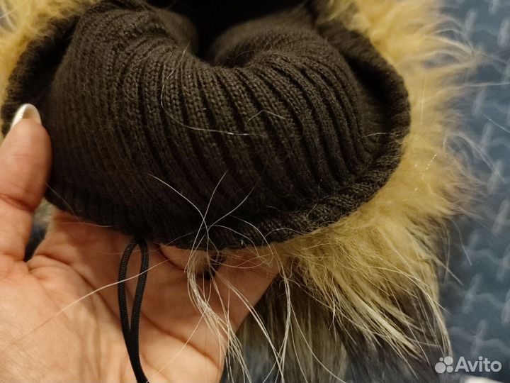 Шапка енот