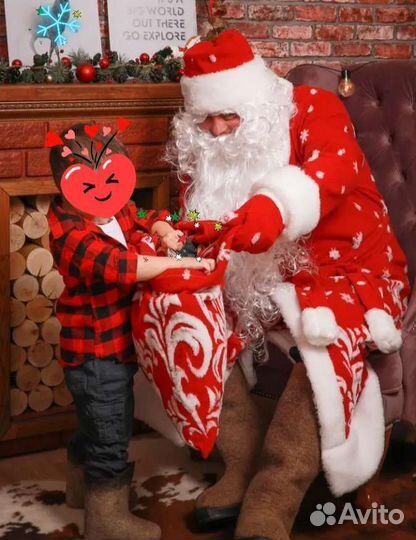 Костюм деда мороза 46 - 60 размер
