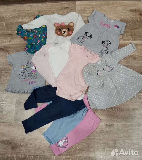 Пакет одежды для девочки 68-74 р (11 шт)