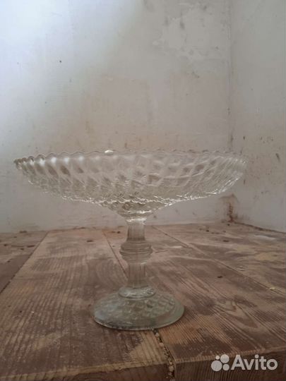 Ваза для фруктов на ножке 19 века